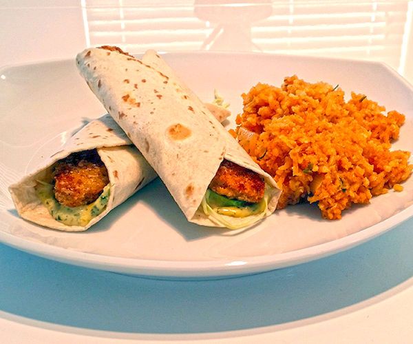 Vegan Crunchy Chick'n Wraps (Featuring Gardein)