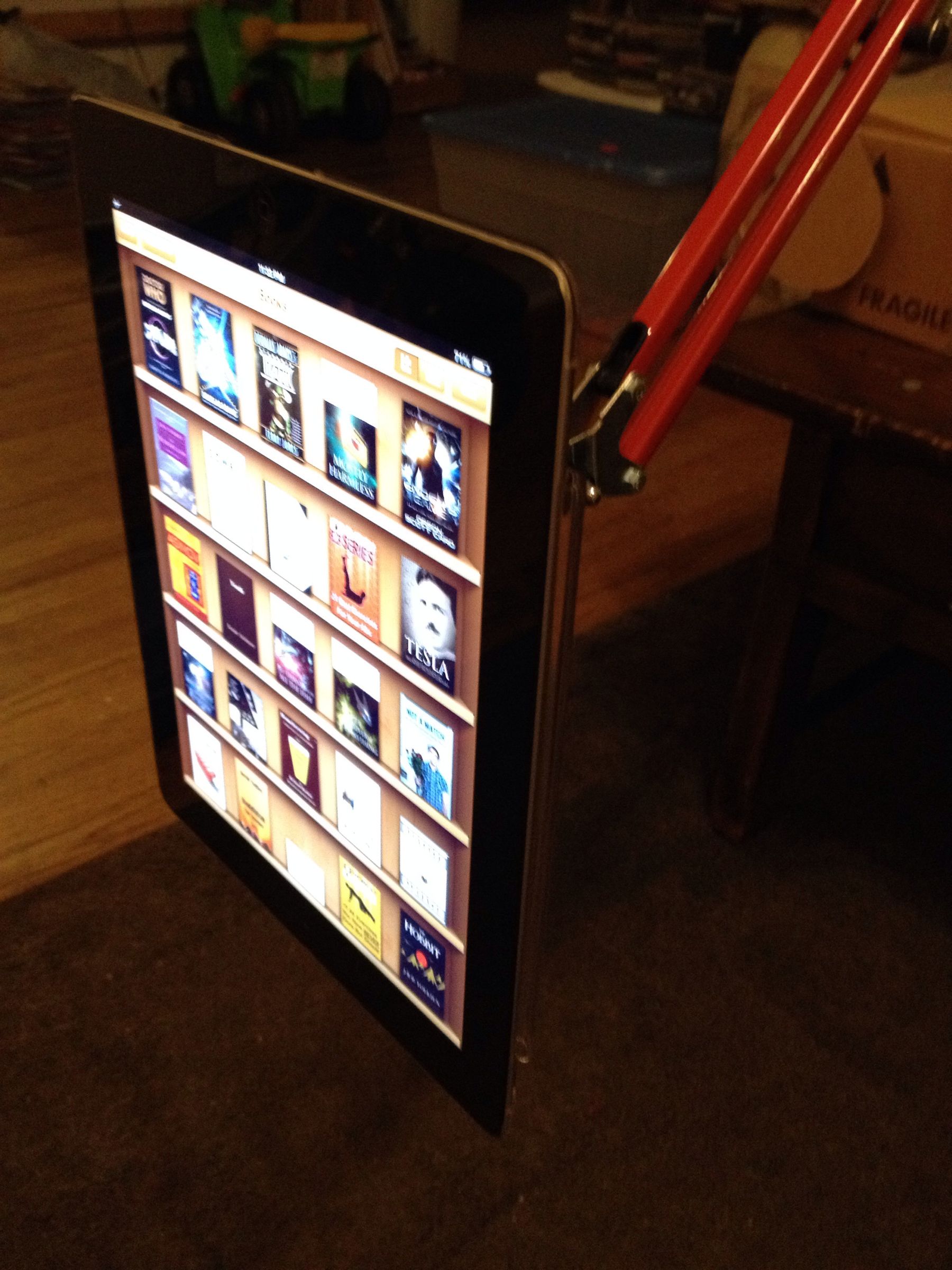 IPad or Other Ebook Articulated Reading Arm.