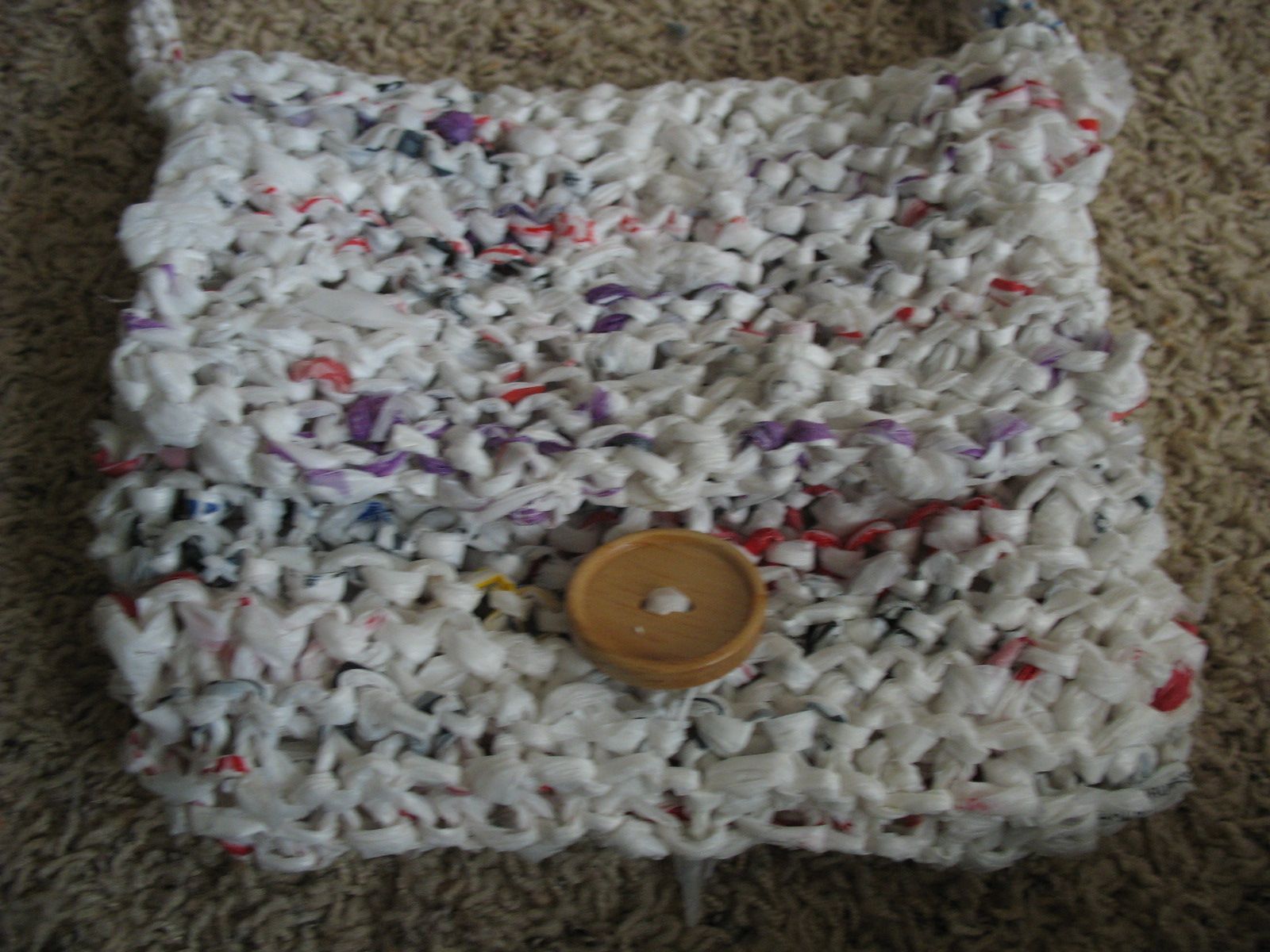 Plastic Bag Knitted Purse!