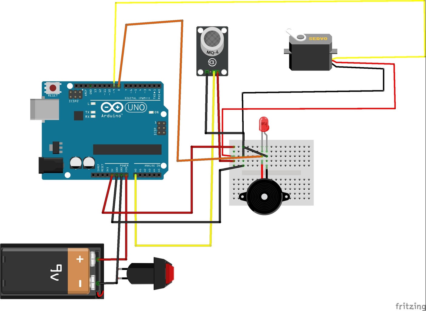 Arduino LPG Gas Leakage Detection System With Auto Cut-Off Regulator ...