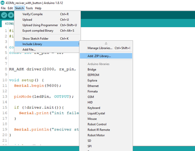 Personal One Way Radio Using Arduino Transmitter and Receiver Modules ...