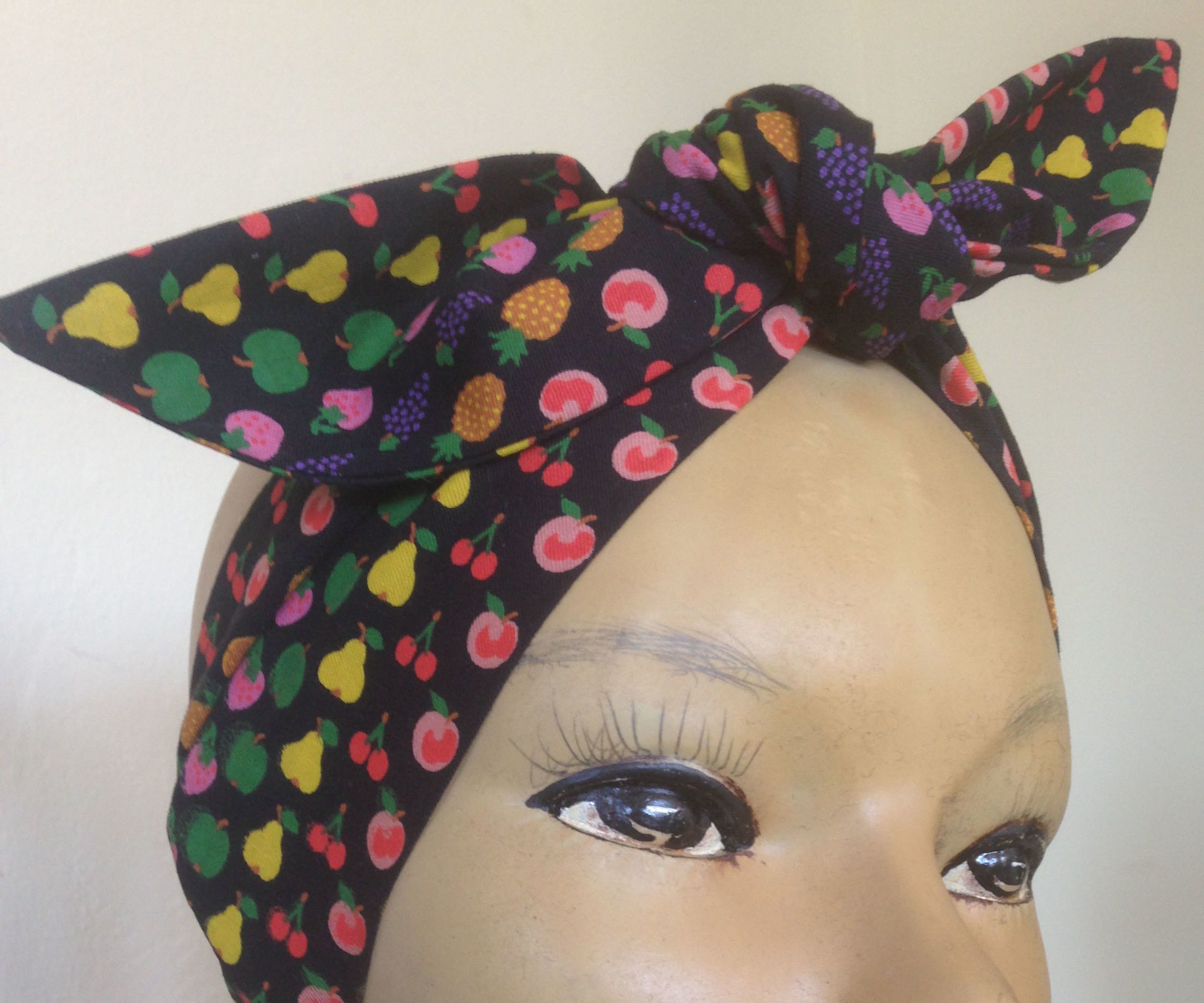 Sew a Vintage Style Head Wrap Scarf