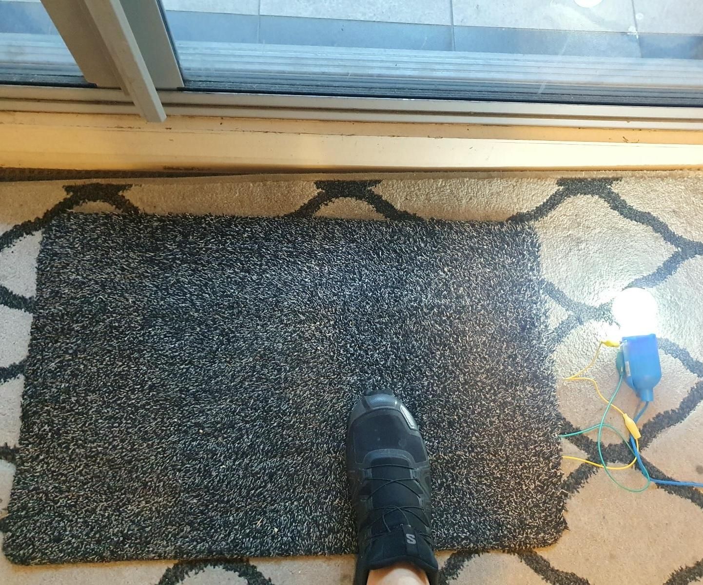 Pressure Plate Light Switch Made From Beer Cans