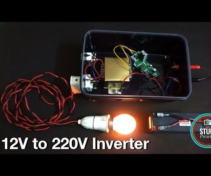 12V to 220V Inverter Using IR2153 With Casing