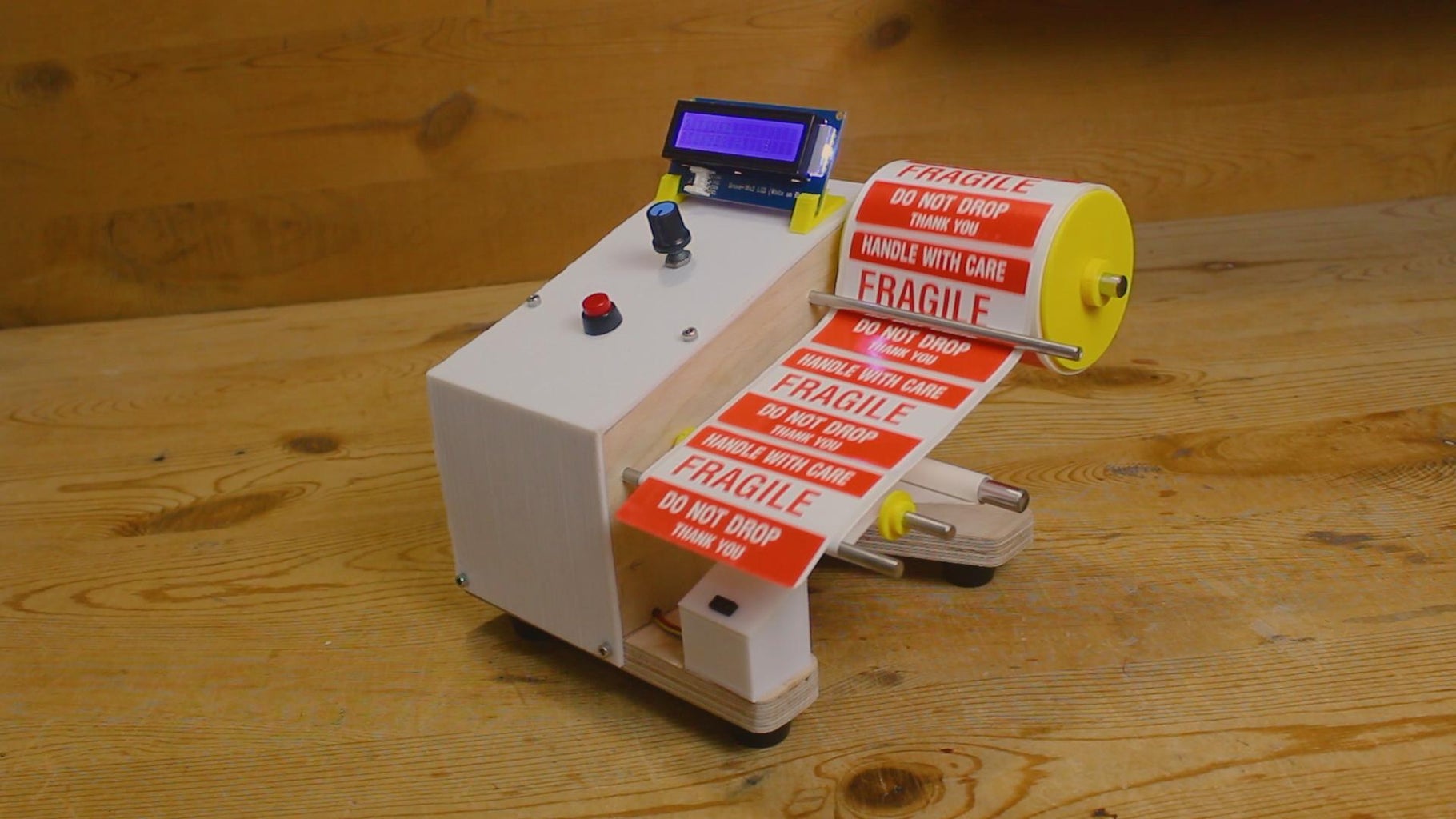 DIY Arduino Based Auto Label Dispenser Machine : 4 Steps (with Pictures ...