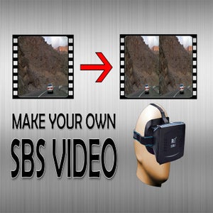 Make Your Own SBS 3D Videos (Video)