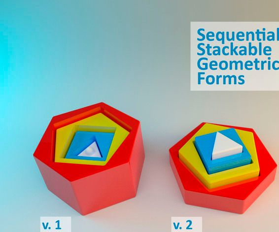 Sequential Stackable Geometric Forms