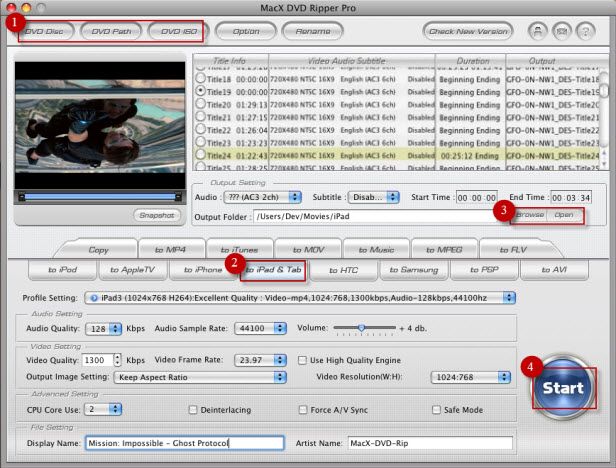 The Best Choice to Rip DVD Movies to the New IPad 3 on Mac