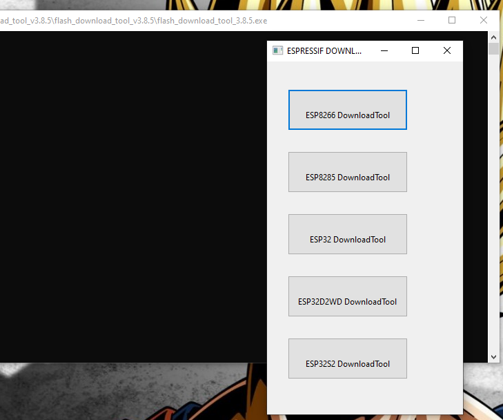 Firmware Flashing of ESP8266 