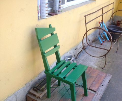 Funny Looking Green Chair