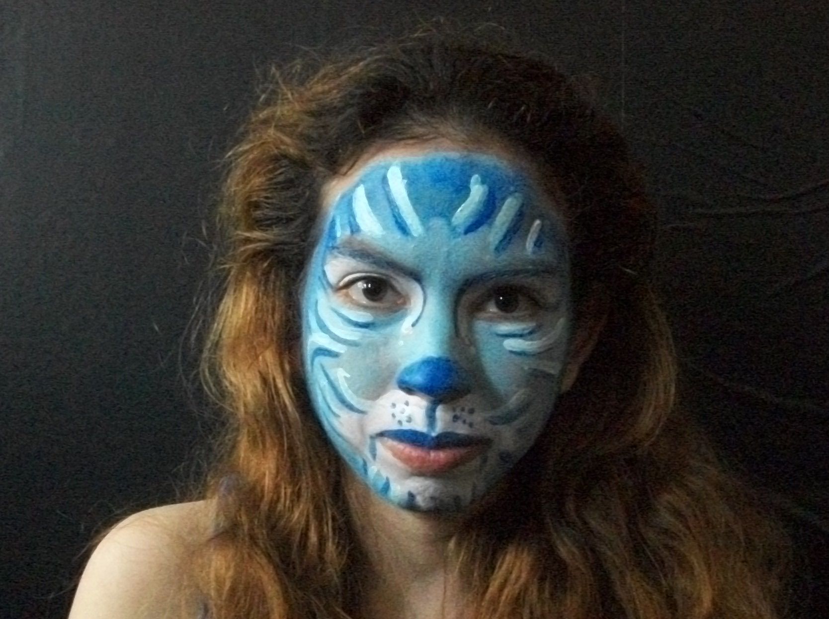 Blue Cat Face Paint 5 Steps (with Pictures) Instructables