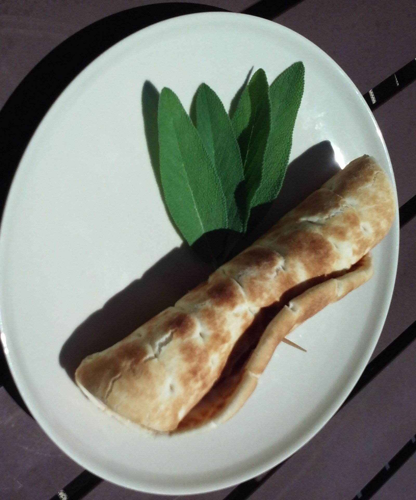 2 Minute Toasted Pita Wrap