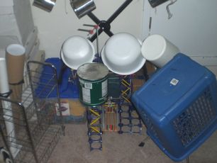 Improvised Drumkit With Knex