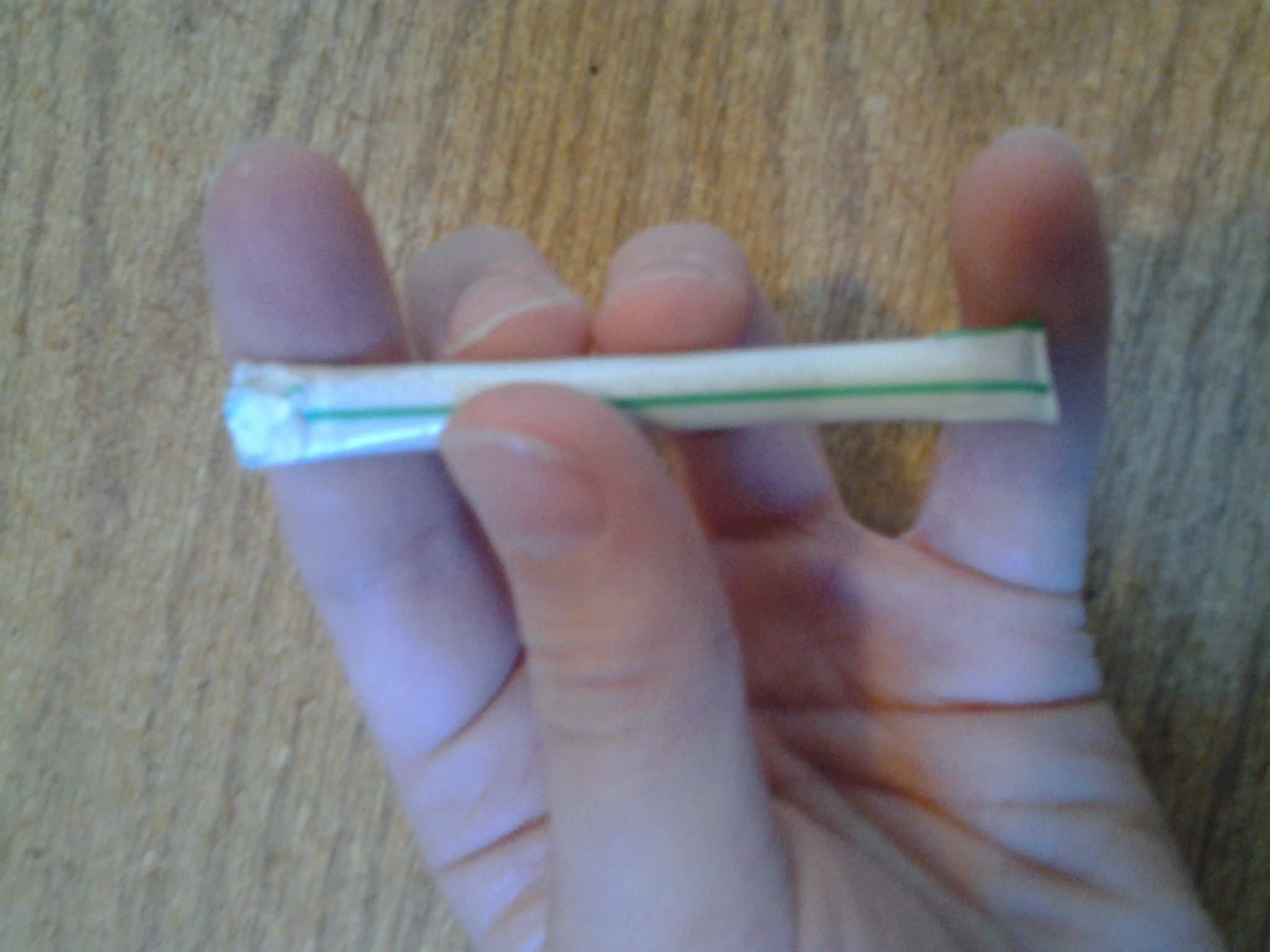 Water resistant straw fire kit.