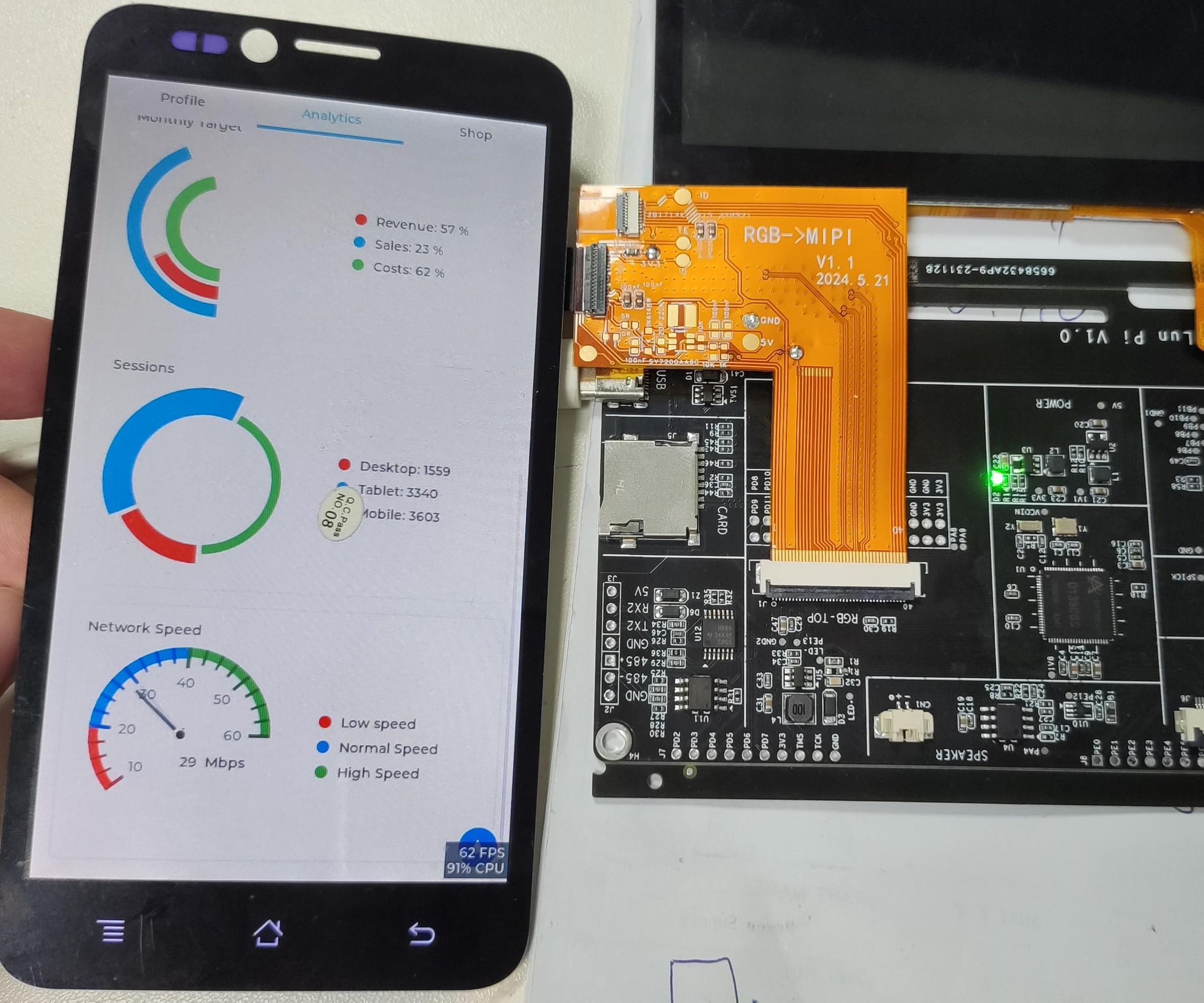 MIPI Screen FPC Adapter