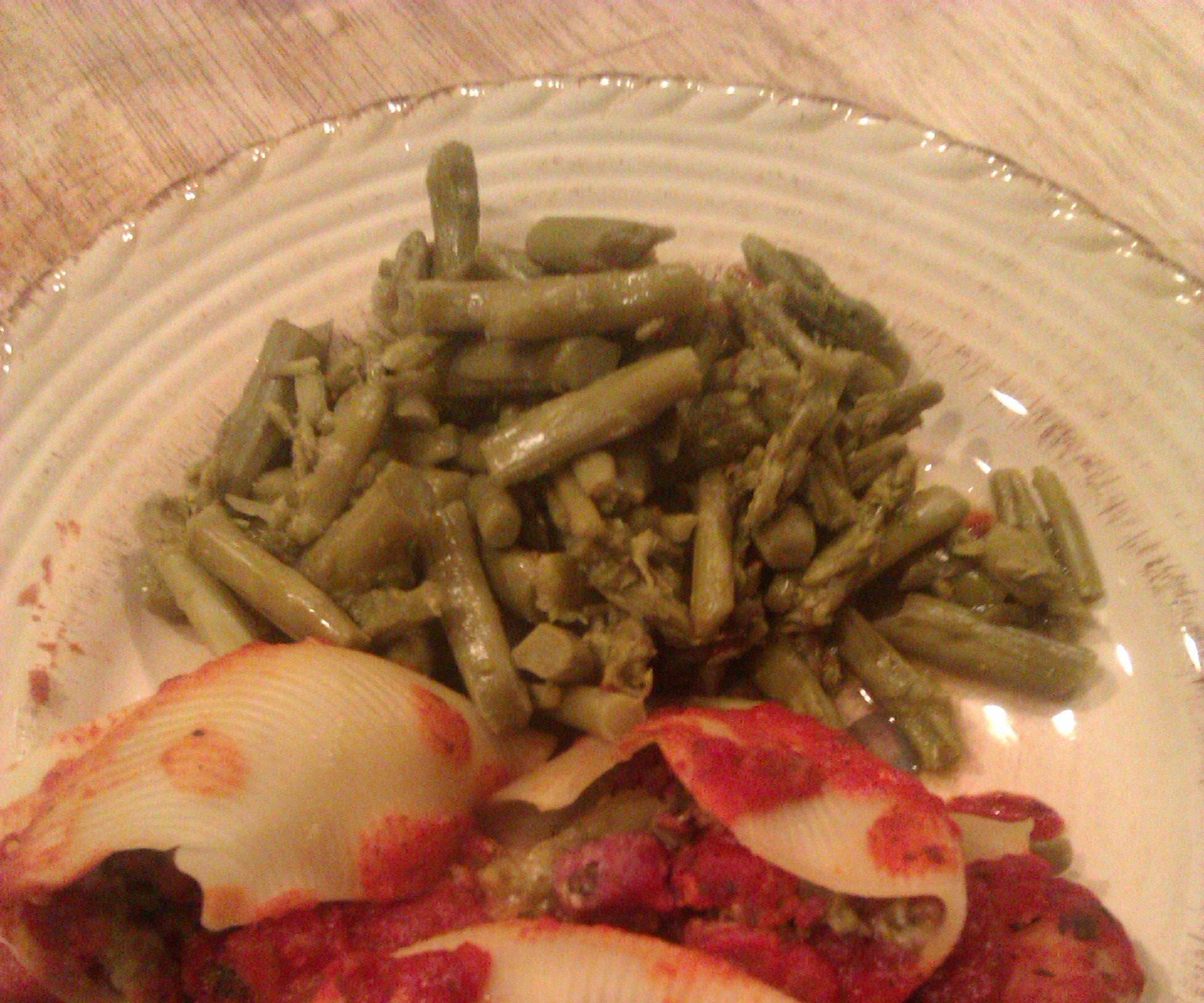 Asparagus & Spinach Stuffed Jumbo Pasta Shells/Strawberry Meringue