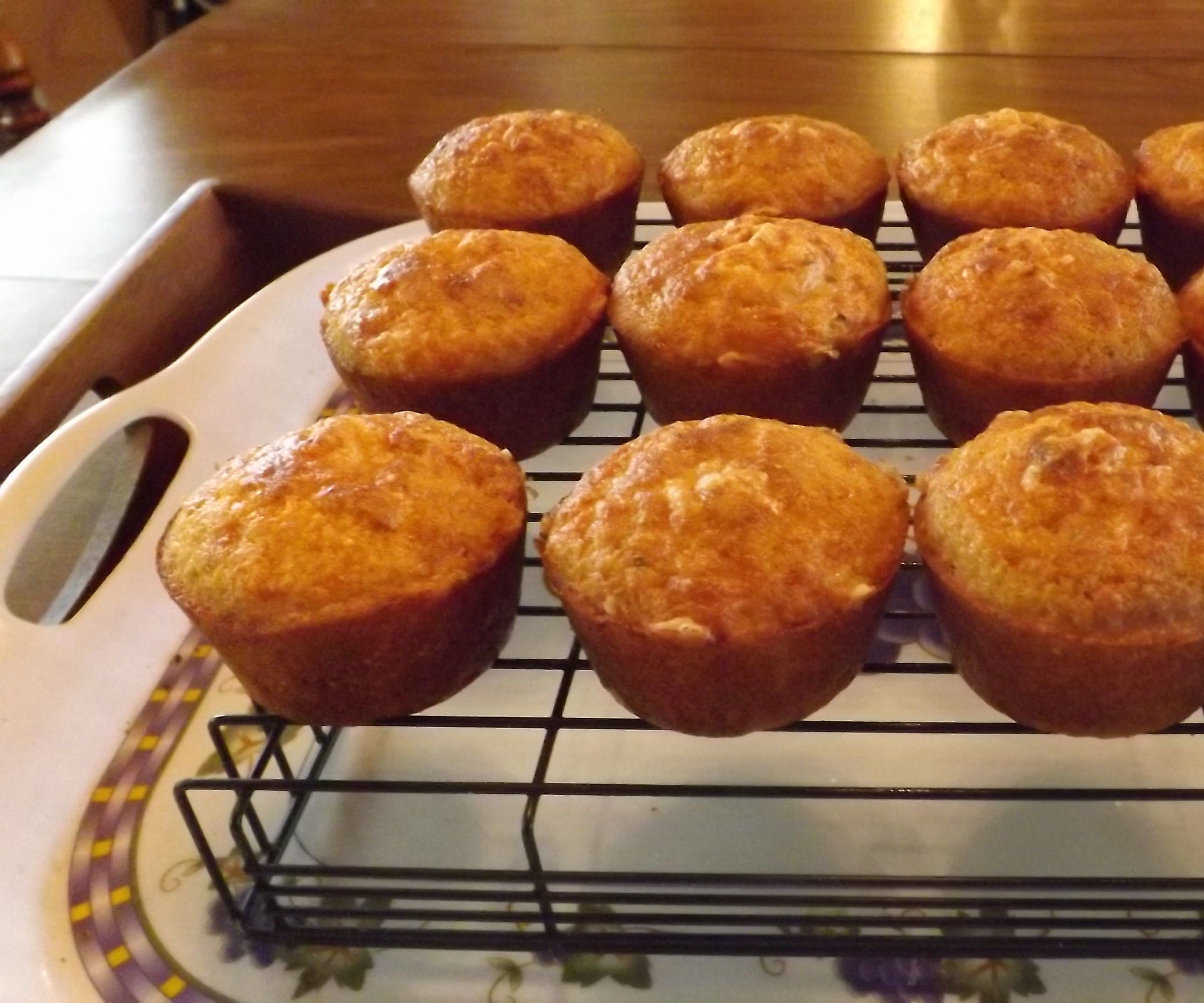 Red Chili, Jalapeno Jack Cheese, & Bacon Cornmeal Muffins