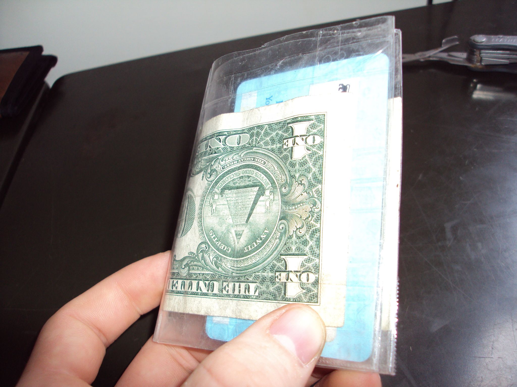 Clear Packing Tape Wallet