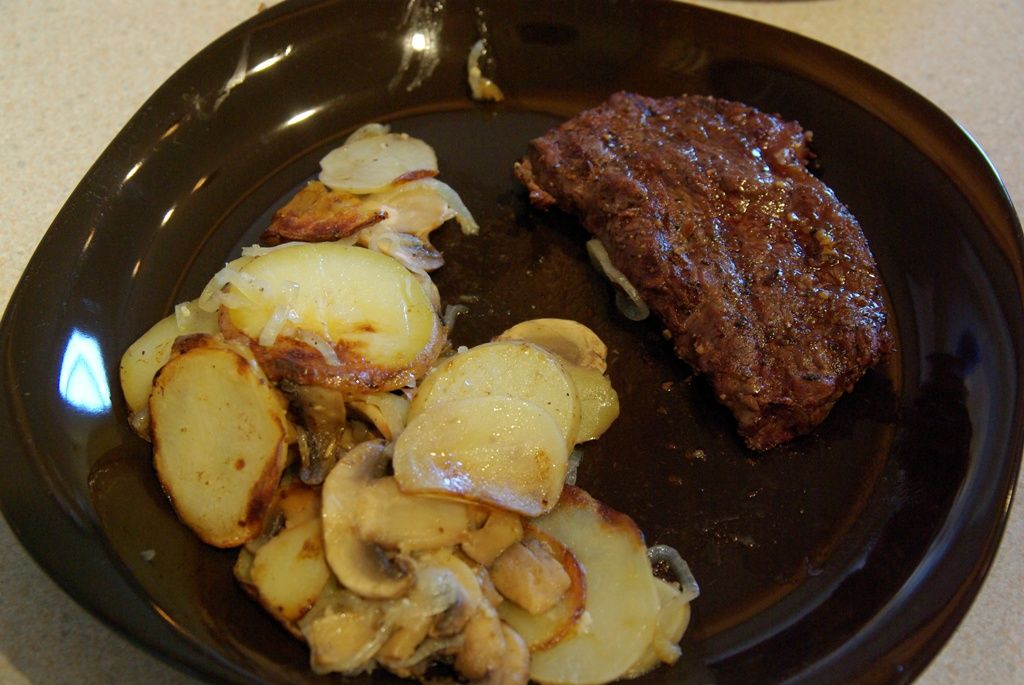 Awesome BBQ Potatoes and Mushrooms