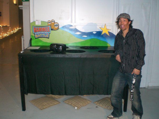 Human Whack-a-Mole Arcade Machine Game