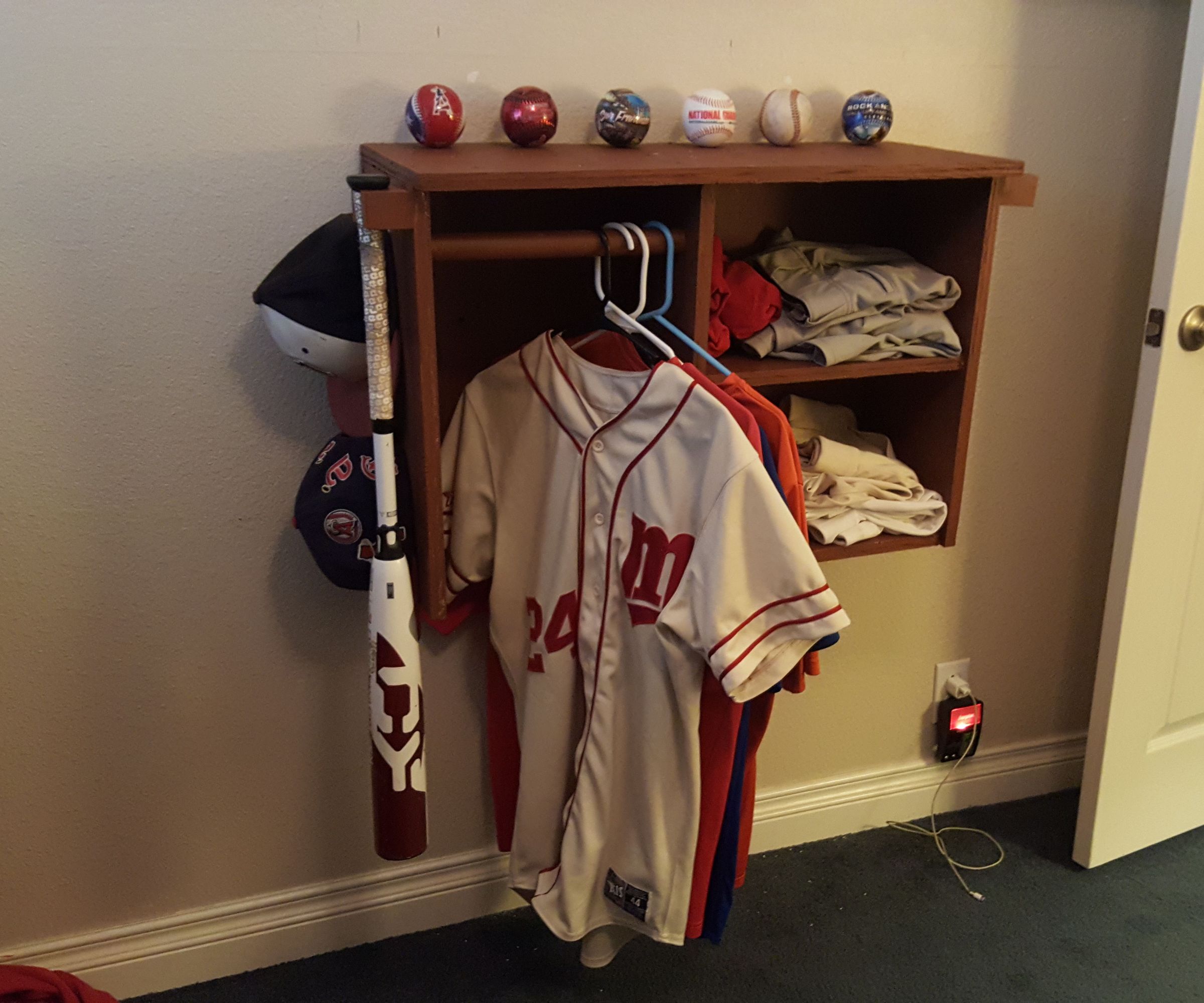 Baseball Equipment Rack