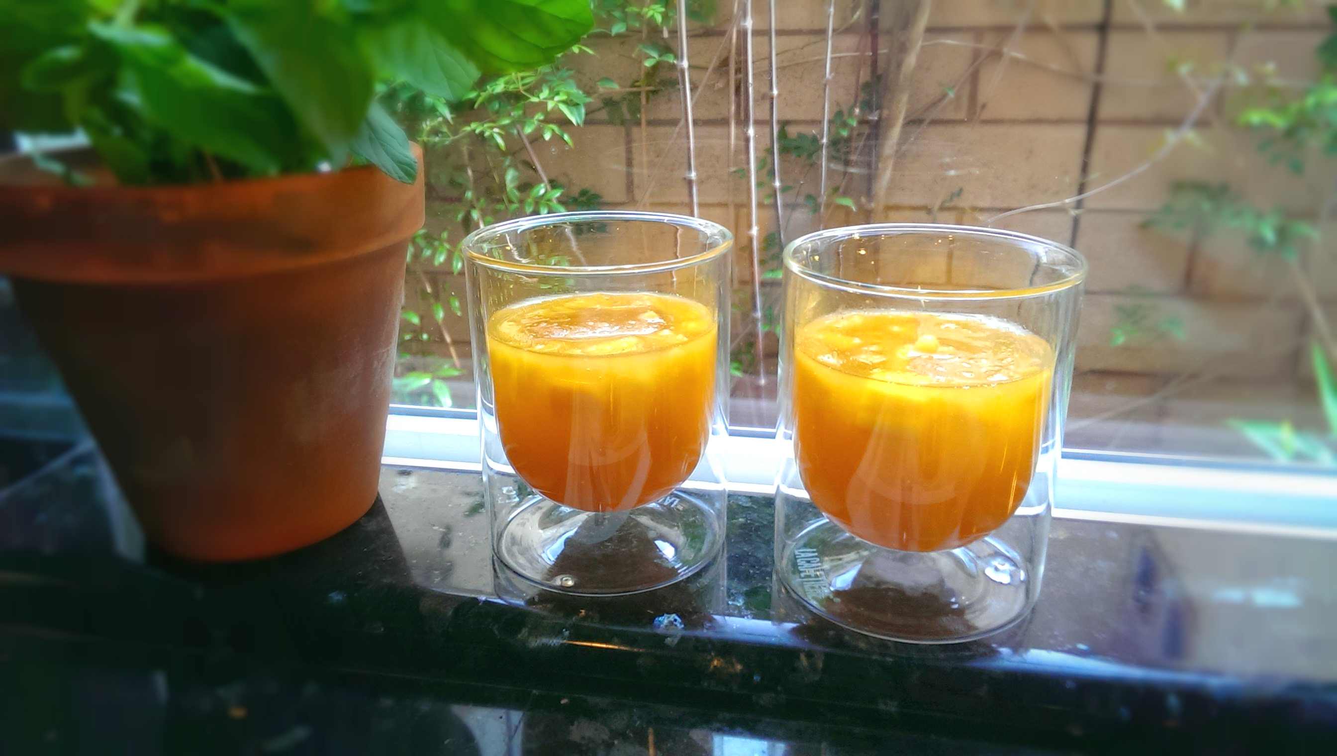 Iced Mango Green Tea W/ Mango Jelly | Josh Pan