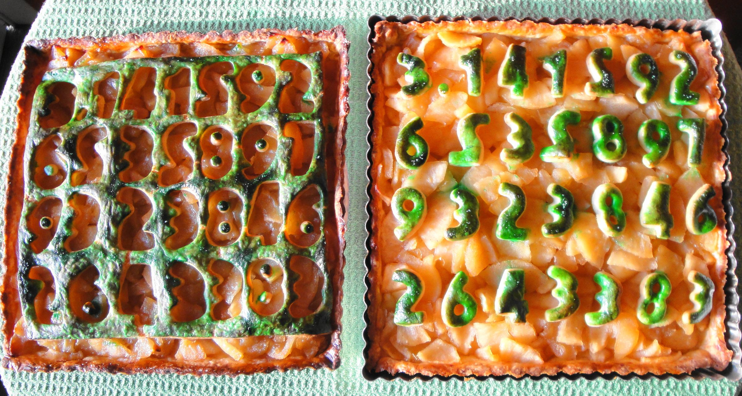 2 Pi R Squared (Apple Pear Pies in Cheddar Crust)