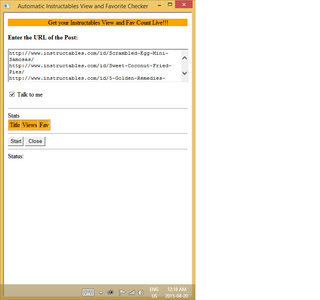Automated Instructable Views and Favorites Checker