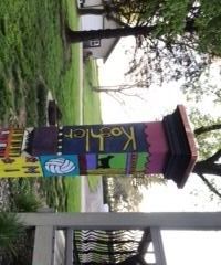 Wooden Art Pole