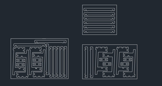 Autocad Drawing of Stool Parts.