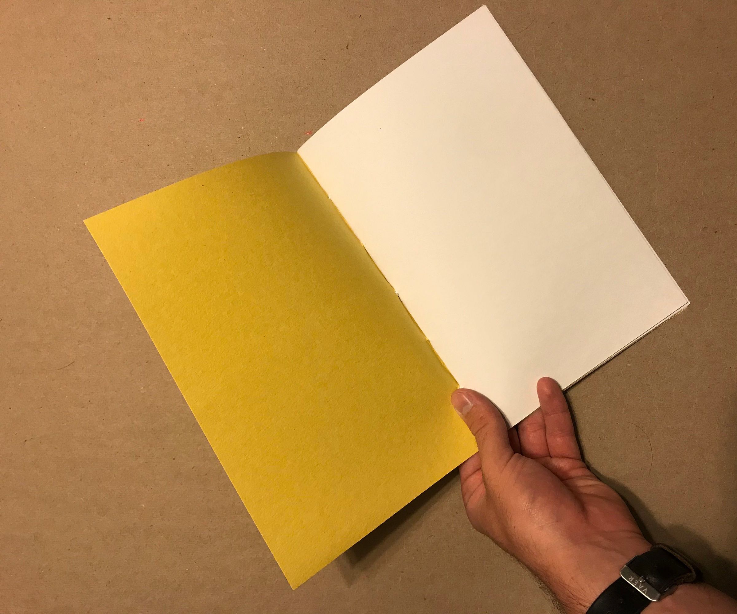 Saddle Stitch Sketchbook (Yellow)