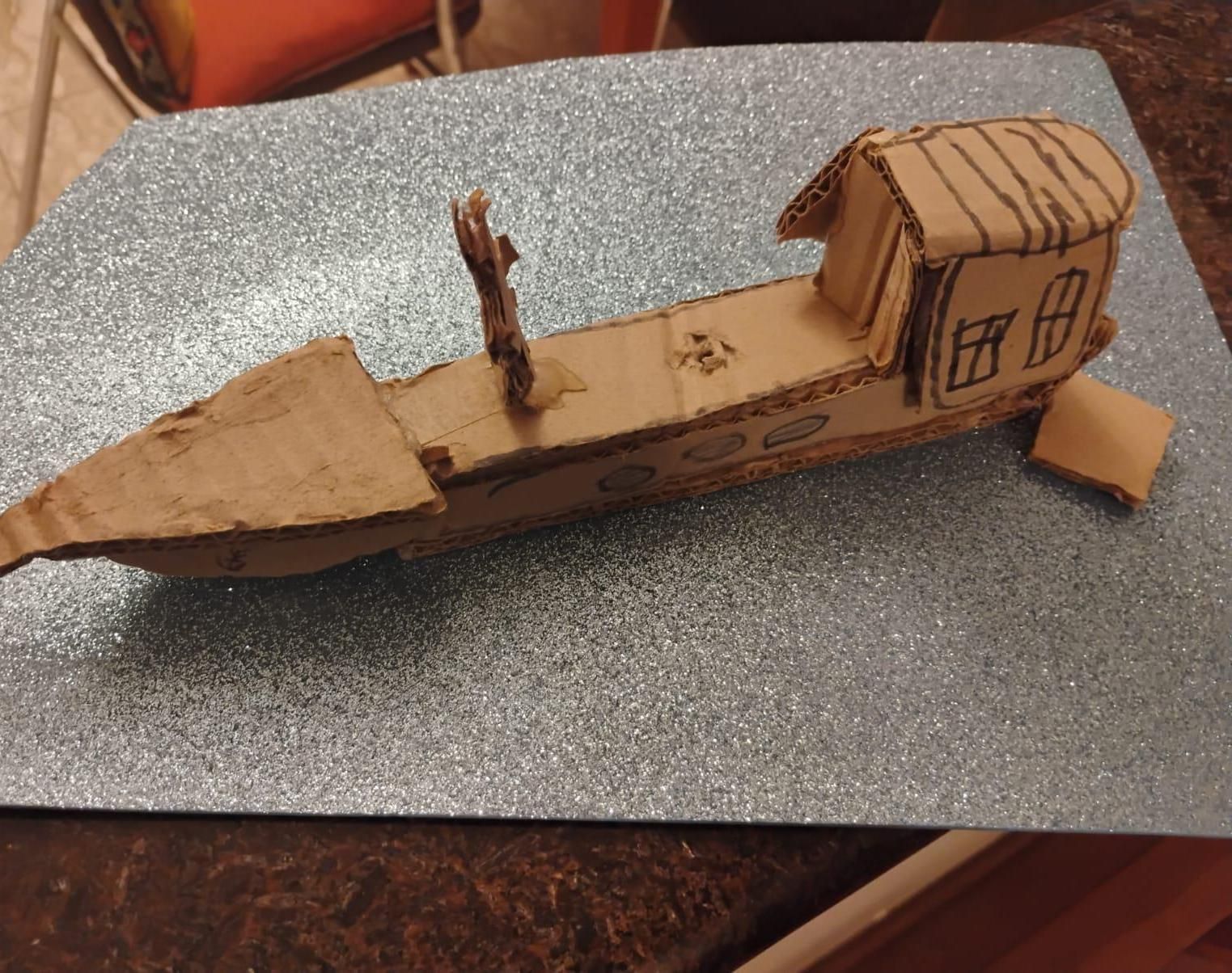 Corrugated Cardboard Ship Pandemic Craft Remaster