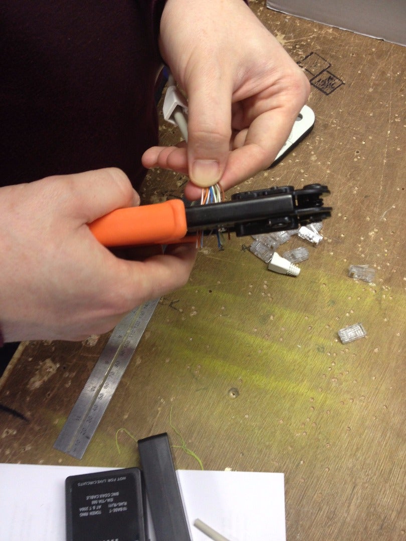 Crimp the Connectors to the Cable