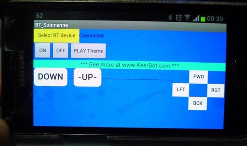 RC Submarine Hack - Android Controller (Arduino, Android, Submarine, Bluetooth) 