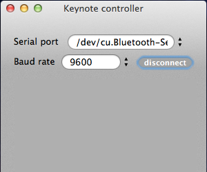 Control your keynote with arduino