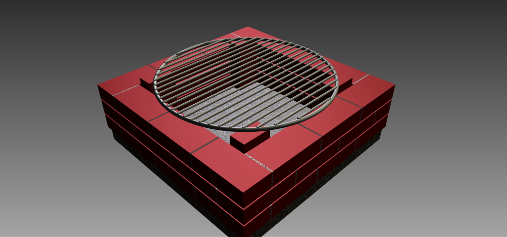 DIY Brick Charcoal Grill