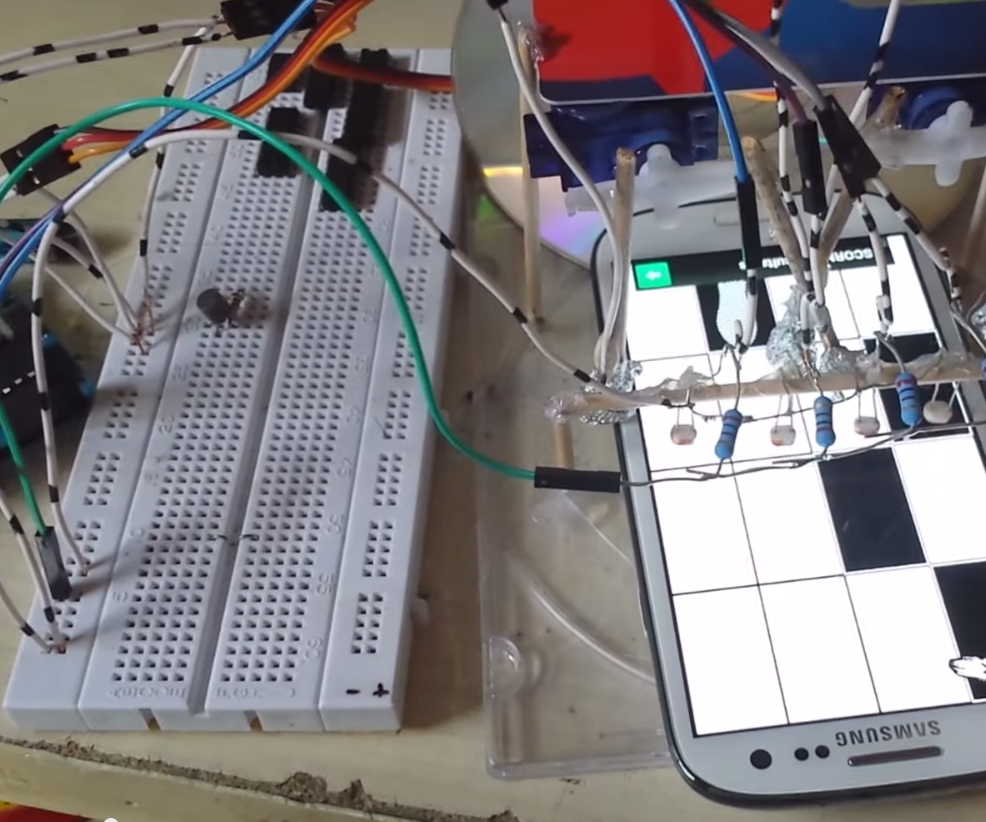 Arduino Playing Game Don't Step on the White Block"