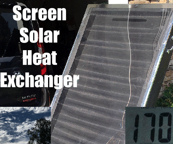 Screened Solar Air Heater