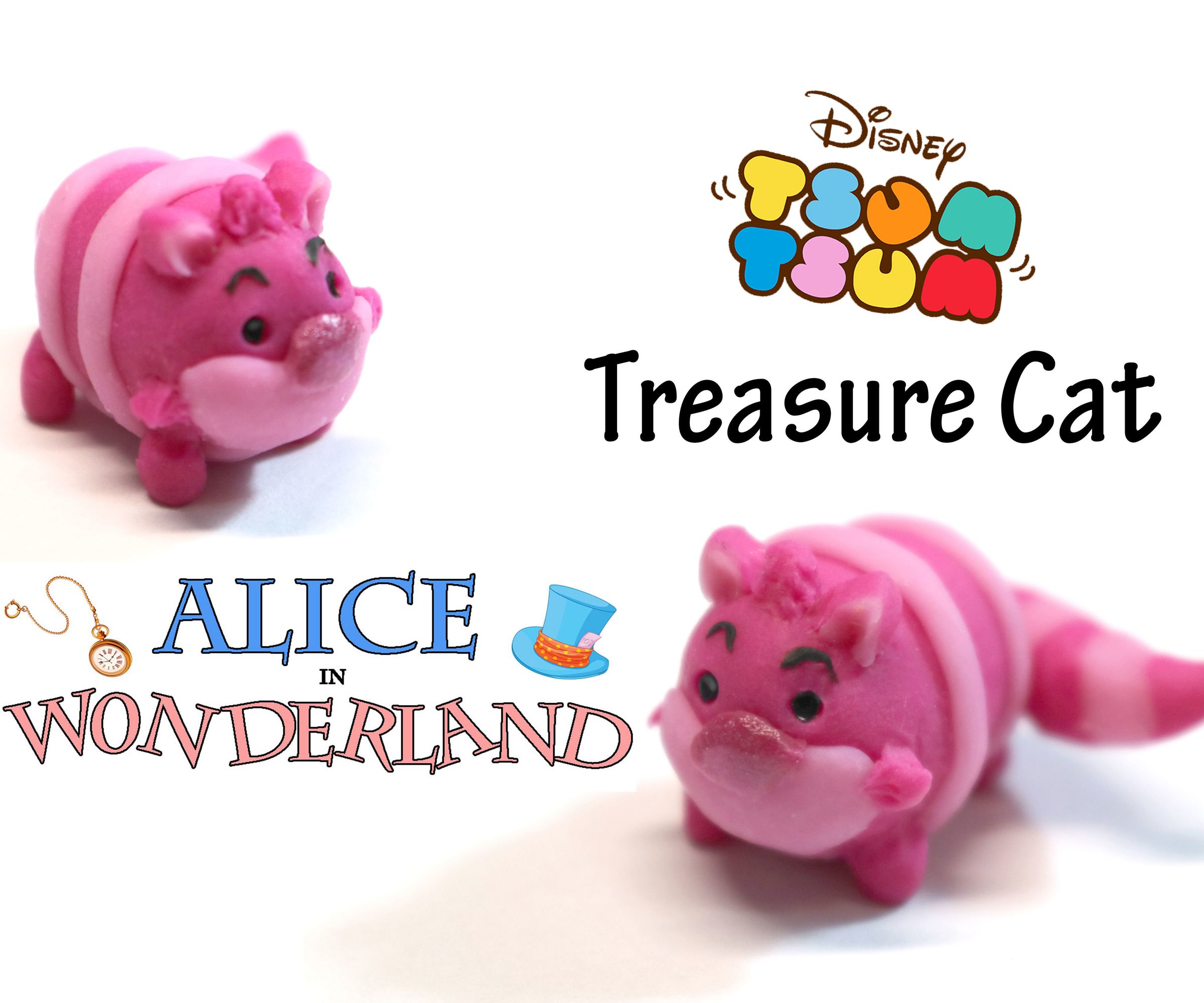 Tutorial: DIY Cheshire Cat Tsum Tsum - FIMO, Polymer Clay