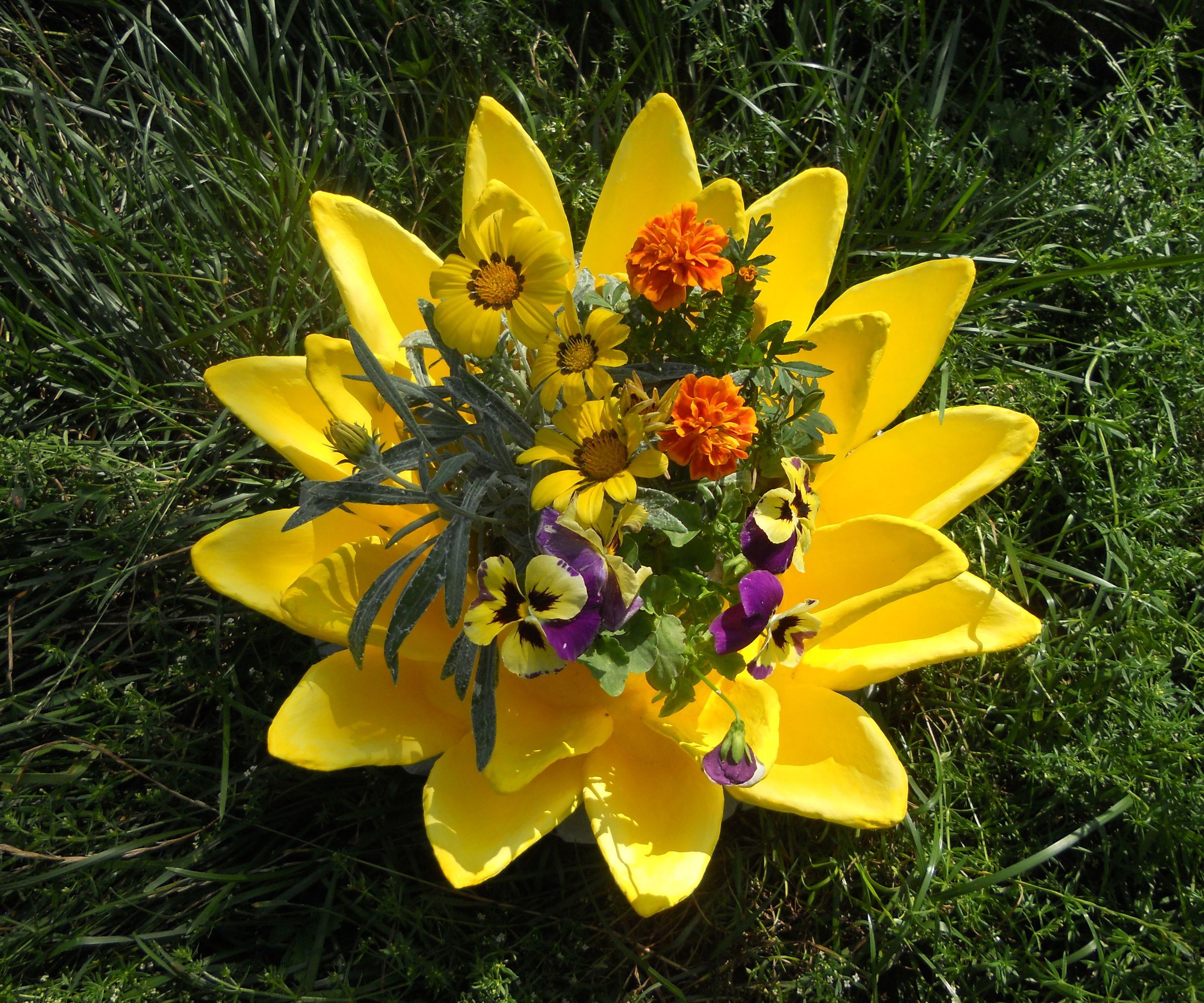 Water Lily Planter From Cement