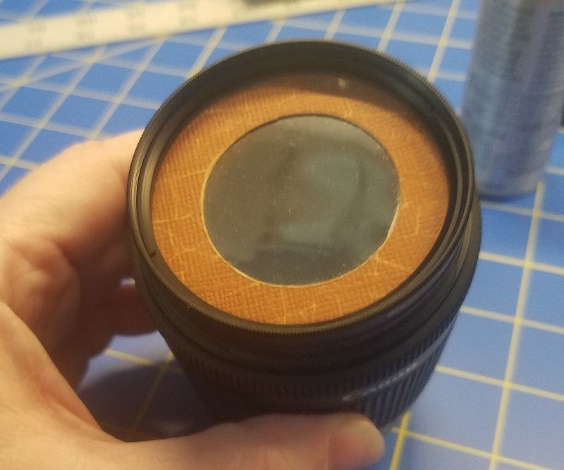 Solar Filter for DSLR Camera Lens.