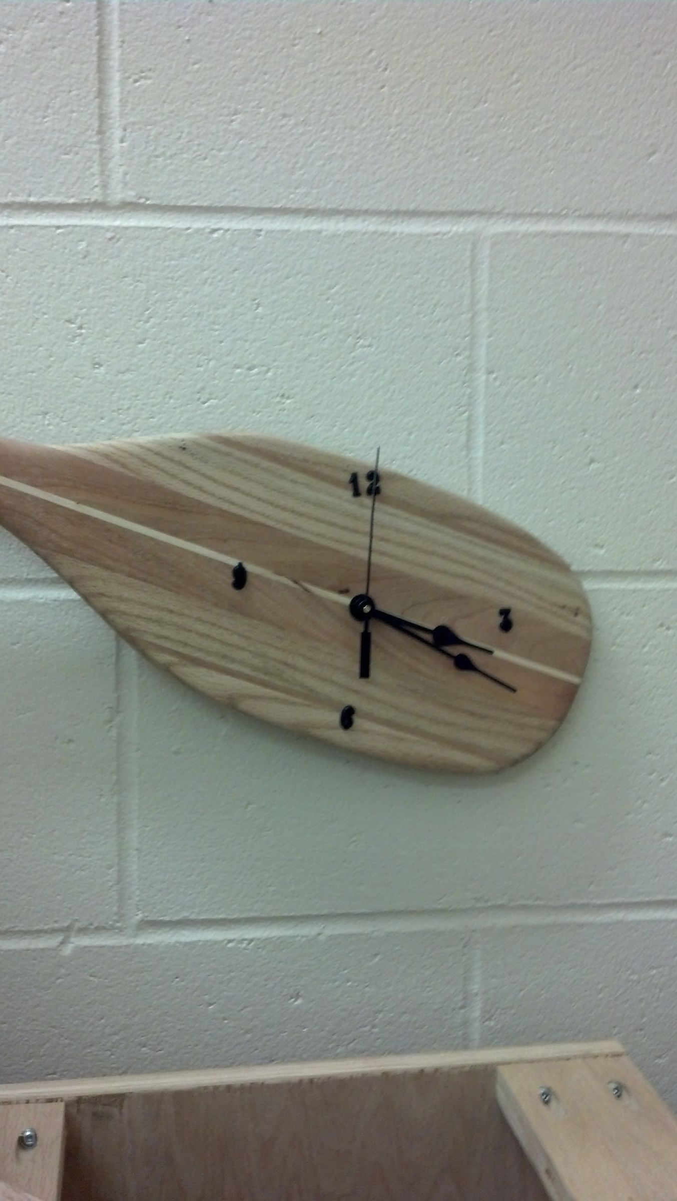 Canoe Paddle Clock