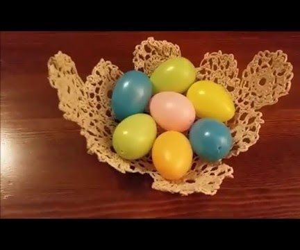 DIY LACE BOWL - Starched Doily