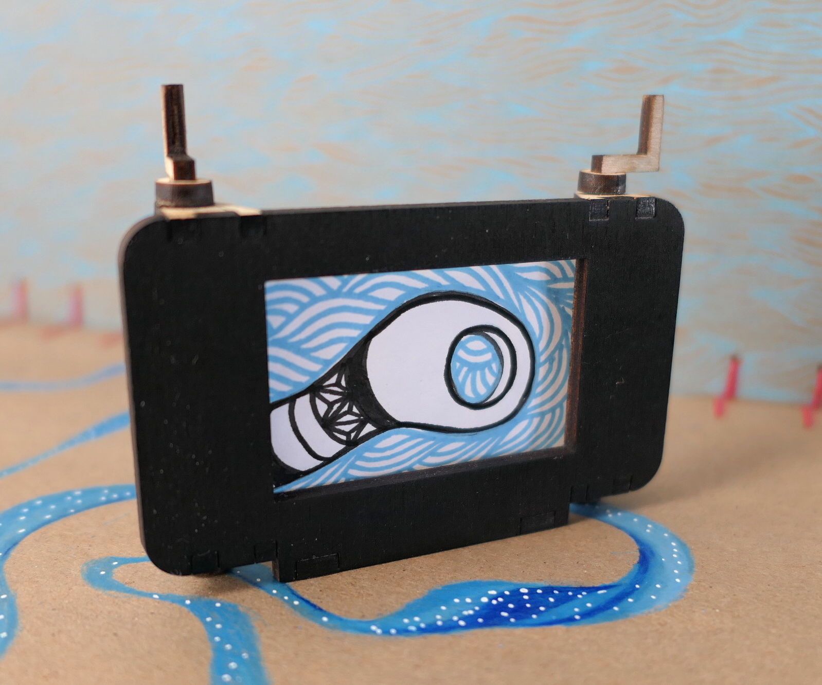 Laser Cut Crankie (moving Panorama)