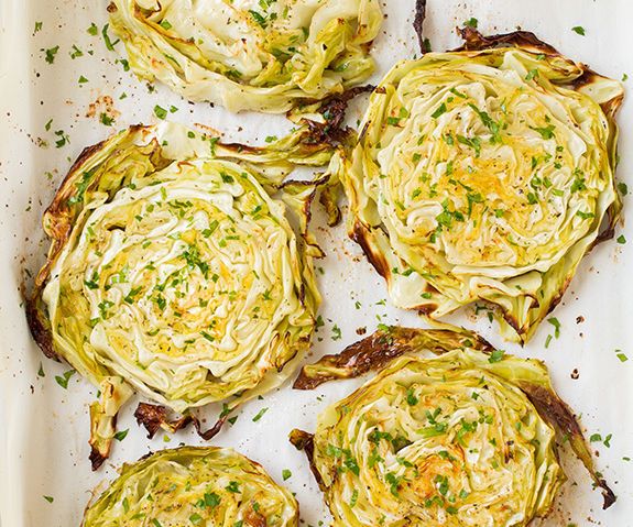 Oven Roasted Garlic Cabbage Recipe