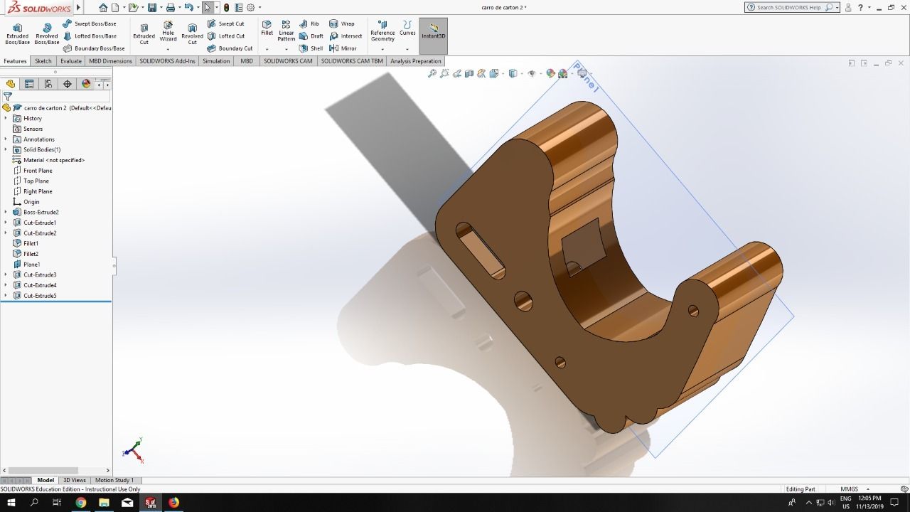 Solidworks Cardboard Material