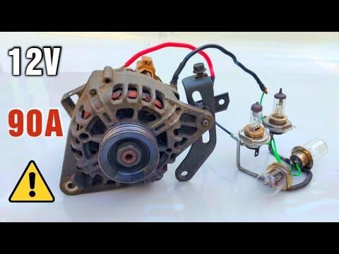 12V 90A Car Alternator to Electric Generator 1000W (Battery Excitation ) #EP2