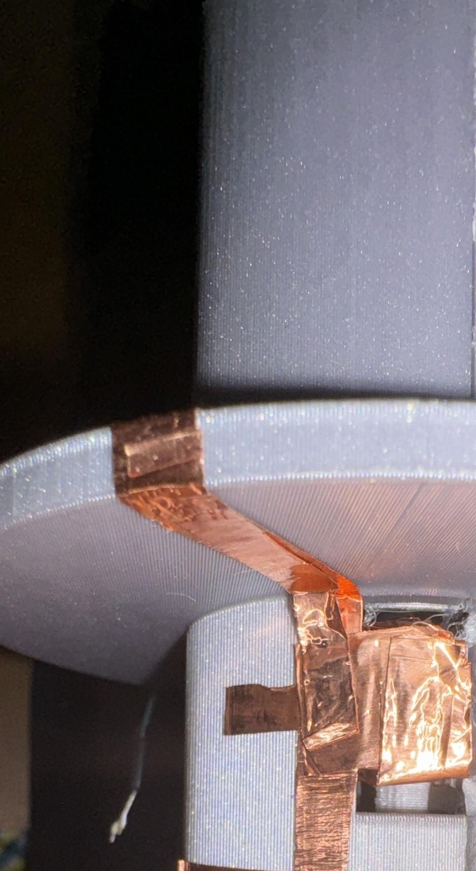 Add the Springs & Copper Tape to Piston Shell