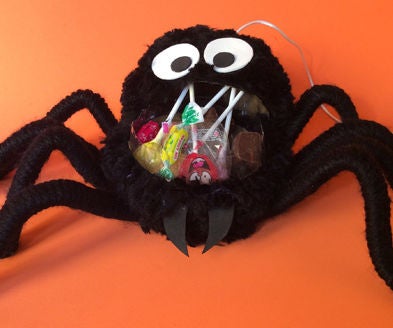 Big Hairy Spider Candy Container Made Out of Coke Bottles