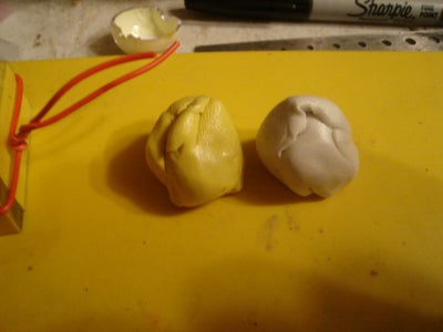 Mixing the Mold Putty